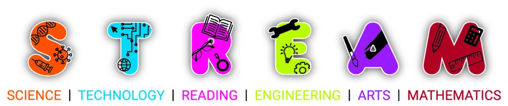 STREAM Logo for Science, Technology, Reading, Engineering, Arts, Mathematics